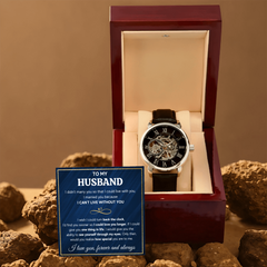 To My Husband Eyes – Openwork Watch